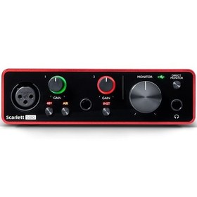 تصویر کارت صدا فوکوس رایت مدل Scarlett Solo نسل ۴ 
