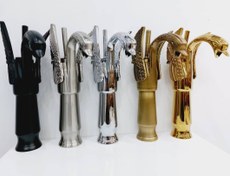 تصویر شیر روشویی قو پایه بلند 