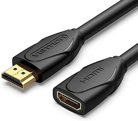 تصویر HDMI Extension Cable,VENTION High Speed 4K HDMI Extender Cable Male to Female 4K@30Hz Audio Return Compatible with Xbox One S 360, PS4, Apple TV, Blu Ray Player, Wii U etc (Extension, 2 Meter) 