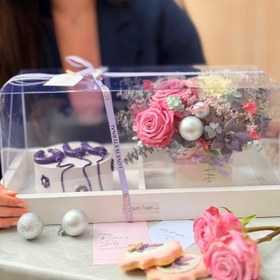 تصویر باکس گل و کیک مامان 