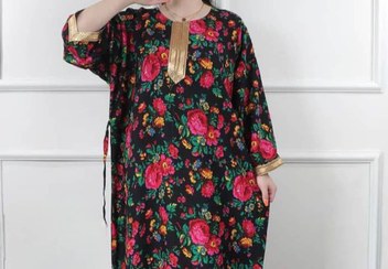 تصویر پیراهن ساحلی گلدار خارجی 6094 