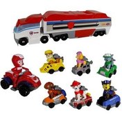 تصویر کامیون اسباب بازی سگ های نگهبان همراه ۷ فیگور 