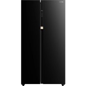 تصویر یخچال فریزر ساید بای ساید توشیبا مدل GR-RS780WI-PGF ظرفیت ۳۰ فوت مشکی 