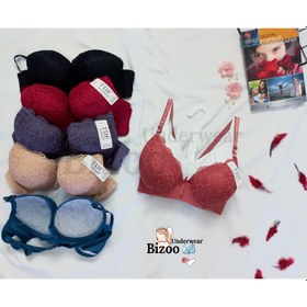 تصویر سوتین نخی کاپ دار زنانه - 75 / متنوع Women's bra