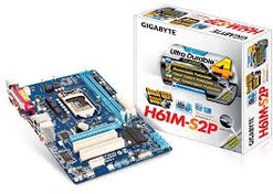 تصویر مادربرد باندل گیگابایت (استوک) مدل Gigabyte ga-h61hm-s2p DDR3 CPU(G2020) 