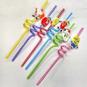 تصویر نی نوشیدنی فانتزی مارپیچ ۶ عددی 