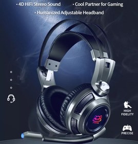 تصویر هدست گیمینگ پرودا مدل Proda Over Ear Gaming Headset PD-BH700 