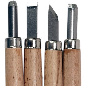 تصویر مغار 4 عددی دسته چوبی 