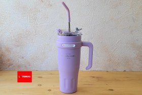 تصویر تامبلر دسته بغل ۱۲۰۰ میل سیتارایوری - سبز ابی Side handle tumbler 1200ml Sitarayuri