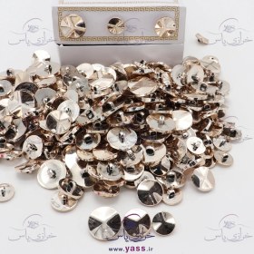 تصویر دکمه تخفیفی خارجی آبکروم طلایی 3 سایز (بسته 300 عددی) 