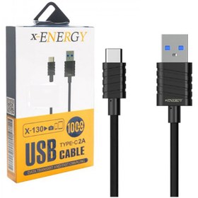 تصویر کابل تبدیل USB به USB-C ایکس انرژی مدل x-130 طول 1 متر X-Energy X-130 USB Type-c 2A Cable