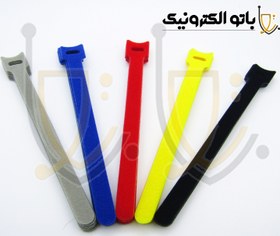 تصویر چسب زبر و نرم مشکی عرض ۲۰ سانت | نوار ولکرو صنعتی و قوی | باتو الکترونیک 