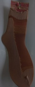 تصویر جوراب قایقی کف دار زنانه بلند رنگ پا - رنگ پا Women's long colored boat socks