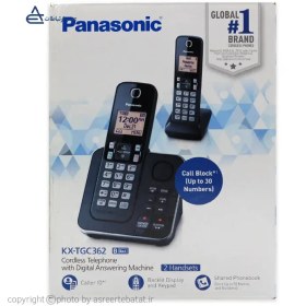 تصویر تلفن بی سیم پاناسونیک مدل kx tgc362 آکبند Panasonic KX-TGC362 cordless phone