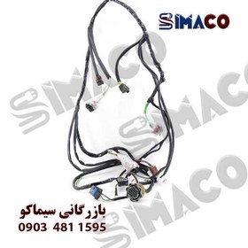 تصویر سیم کشی چراغ جلو و فن سمند IK9600058280 دناکو | دسته سیم سمند سال کد فنی 8280 