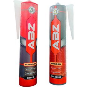 تصویر چسب سيليکون خنثي ABZ سفيد 