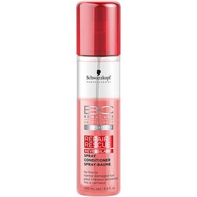 تصویر اسپری دوفاز احیاکننده موهای آسیب دیده بناکور شوارتسکف Schwarzkopft Bonacure RepairRescue SprayConditioner 200ml 