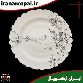 تصویر سرویس غذاخوری 25 پارچه آرکوپال (۶ نفره) رکسانا مشکی iropal 25 Pcs