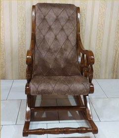 تصویر صندلی راک خراطی چوب راش 