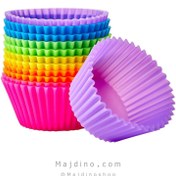 تصویر قالب کاپ کیک سورناپارت مدل رنگین کمان مجموعه 12 عددی 