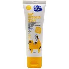 تصویر کرم ضد آفتاب کودکان بیبی فرست SPF30 حجم 50 میلی لیتر Baby First Kids Sunscreen Cream SPF30 50ml