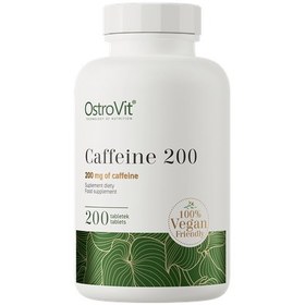 تصویر چربی سوز کافئین 200 کپسول آستراویت OstroVit Caffeine 200 mg VEGE 200 tablets