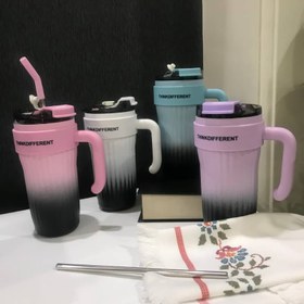 تصویر تراول ماگ دسته بغل Thinkdifferent Thinkdifferent handheld travel mug