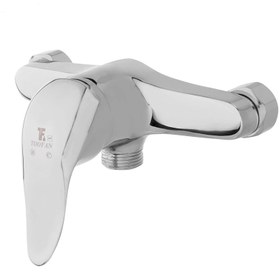 تصویر ست شیرآلات طوفان فلز مدل ندا مجموعه ۴ عددی رنگ سفید کروم 