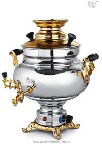 تصویر کالا سماور-برقی-عالی-نسب-مدل-سارینا-نفیس-طلایی-5.5-لیتری Sarina Nafis golden 5.5 liter electric samovar