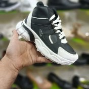 تصویر فروش ویژه کفش کتونی اسپرت نایک ساقدار زنانه1 رنگ مشکی سفید زیره پیو مناسب استفاده روزمره 