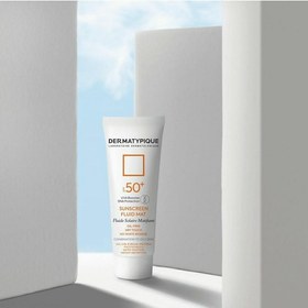 تصویر کرم ضد آفتاب بیرنگ فلوئید مت درماتیپیک 50 میل DERMATYPIQUE SUNSCREEN FLUID MAT 