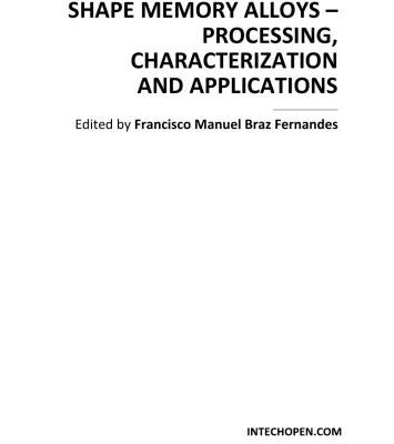 خرید و قیمت دانلود کتاب Shape Memory Alloys - Processing ...