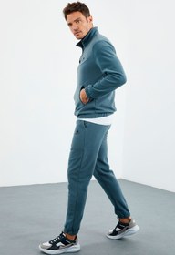 تصویر TOMMY LIFE لباس ورزشی مردانه اورمان گرین - O.green Half Zipper Rubber Leg Fleece 85159 