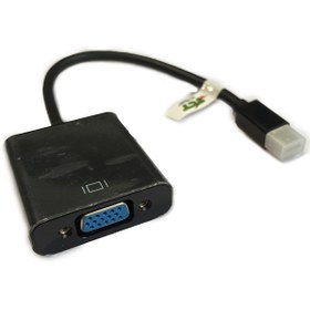 تصویر مبدل Mini Display به VGA تی سی تی TCT Mini Display Port to VGA Converter