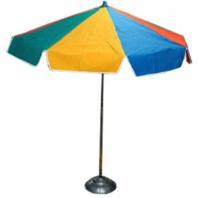 تصویر چتر سایبان چتری ارتفاع و قطر 2 متر جنس پارچه ای رنگ (سبز آبی) 