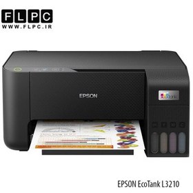 تصویر پرینتر سه کاره جوهر افشان رنگی Epson مدل EcoTank L3210 