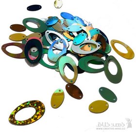 تصویر پولک اشکی رنگی 