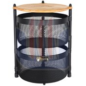 تصویر سبد سیب زمینی و پیاز دو طبقه چوبی مدل آسمان 