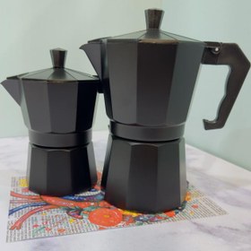 تصویر قهوه جوش ۶ کاپ - مشکی مات 6 Cup Coffee Maker