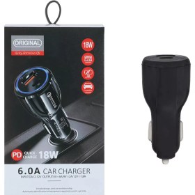 تصویر شارژر فندکی فست شارژ TE-348PD 3A QC3.0 PD 18W TE-348PD 3A QC3.0 PD 18W 2Port Car Charger