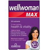 تصویر مکمل مولتی ویتامین ول وومن مکس ویتابیوتیکس 84 عددی اصل | Vitabiotics Wellwoman Max 