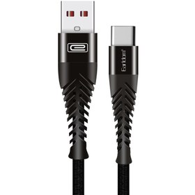 تصویر کابل تبدیل USB به لایتنینگ برند ارلدام مدل EC-061C به طول ۱متر Earldom Fast Charging Cable 1m Improve efficiency and save time EC-061C