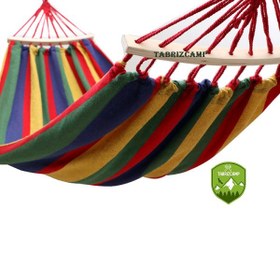 تصویر ننو چوب دار دونفره کمپینگ یا تور خواب چوب دار دونفره 