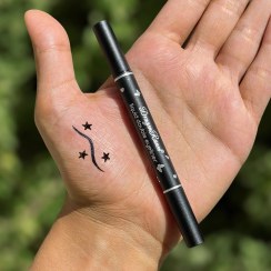 تصویر خط چشم طرح دار دراگون رانی dragon ranee eye liner