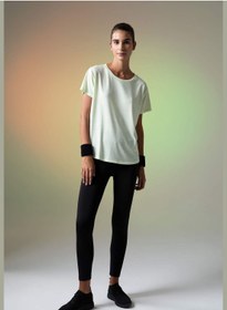 تصویر تی‌شرت زنانه گردن گرد بافتنی آستین کوتاه برند Defacto Woman Crew Neck Knitted Short Sleeve T-Shirt