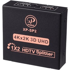 تصویر اسپلیتر 1 به 2 پورت HDMI ایکس پی XP-Product مدل SP2H 4Kx2K 