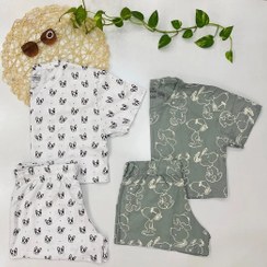 تصویر ست کراپ و‌شورتک h&m h&m