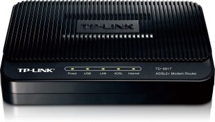 تصویر مودم روتر +ADSL2 تی پی لینک مدل تی دی 8817 ا TD-8817 ADSL2+ Ethernet/USB Modem Router TD-8817 ADSL2+ Ethernet/USB Modem Router