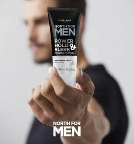 تصویر ژل موی سر مردانه اوریفلیم مدل نورث فور من 100 میل ا Oriflame North for Men Power Hold & Sleek Invisible Hair Gel Oriflame North for Men Power Hold & Sleek Invisible Hair Gel
