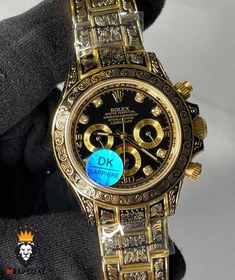 تصویر ساعت مچی مردانه رولکس دیتونا حکاکی (سیاه قلم) 5895 ROLEX DAYTONA 